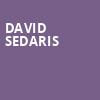 David Sedaris, Arlene Schnitzer Concert Hall, Portland